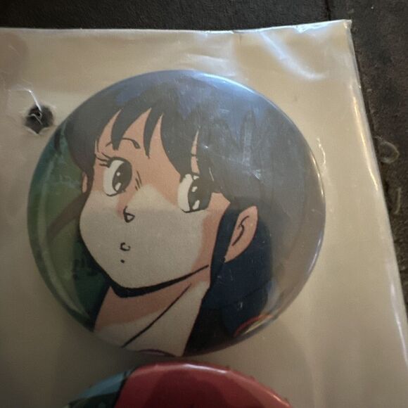 4 RARE Dirty Pair Kei & Yuri Big size Can Badge Pins JAPAN ANIME - Picture 7 of 7